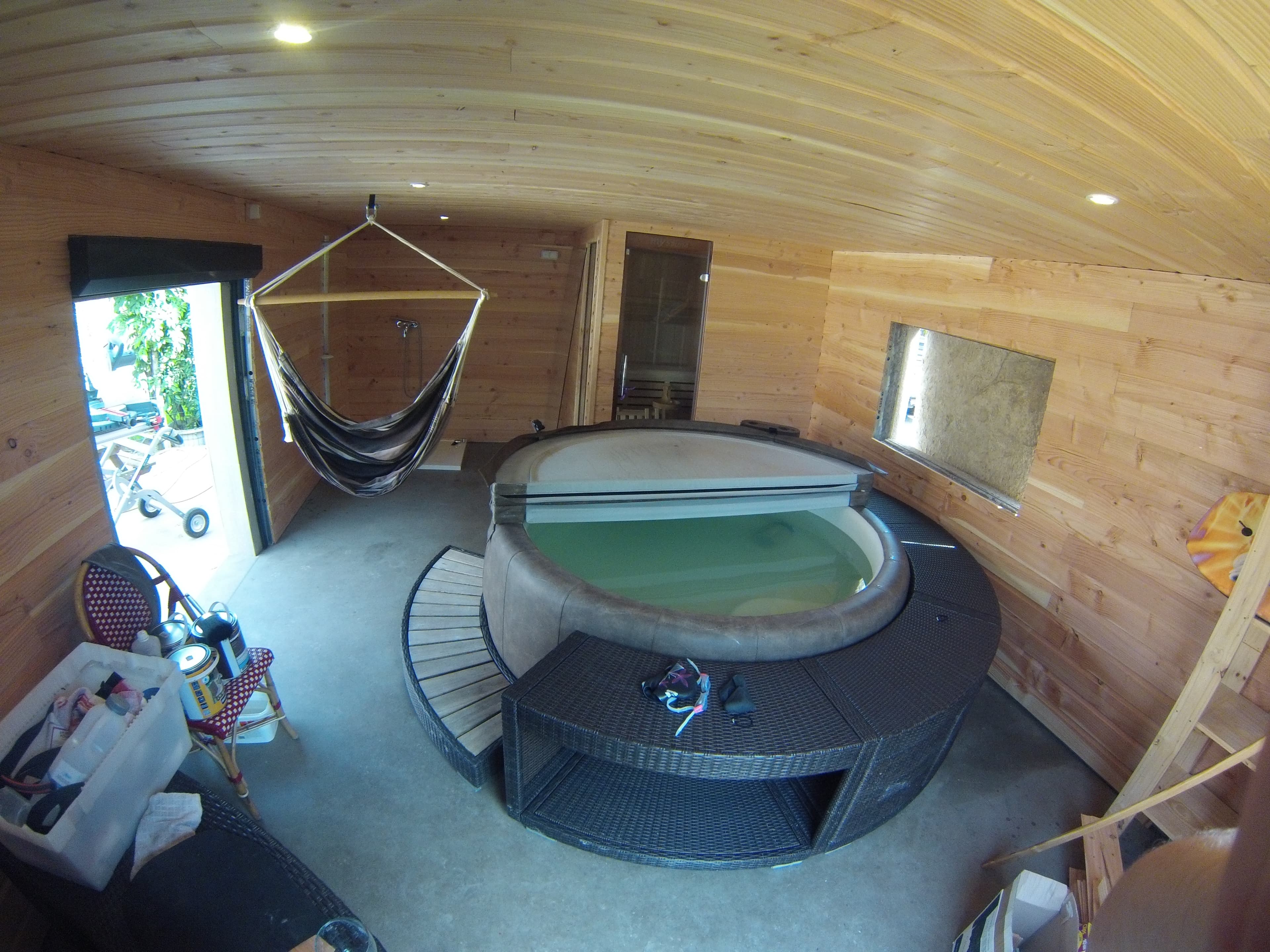Spa sauna aménagé