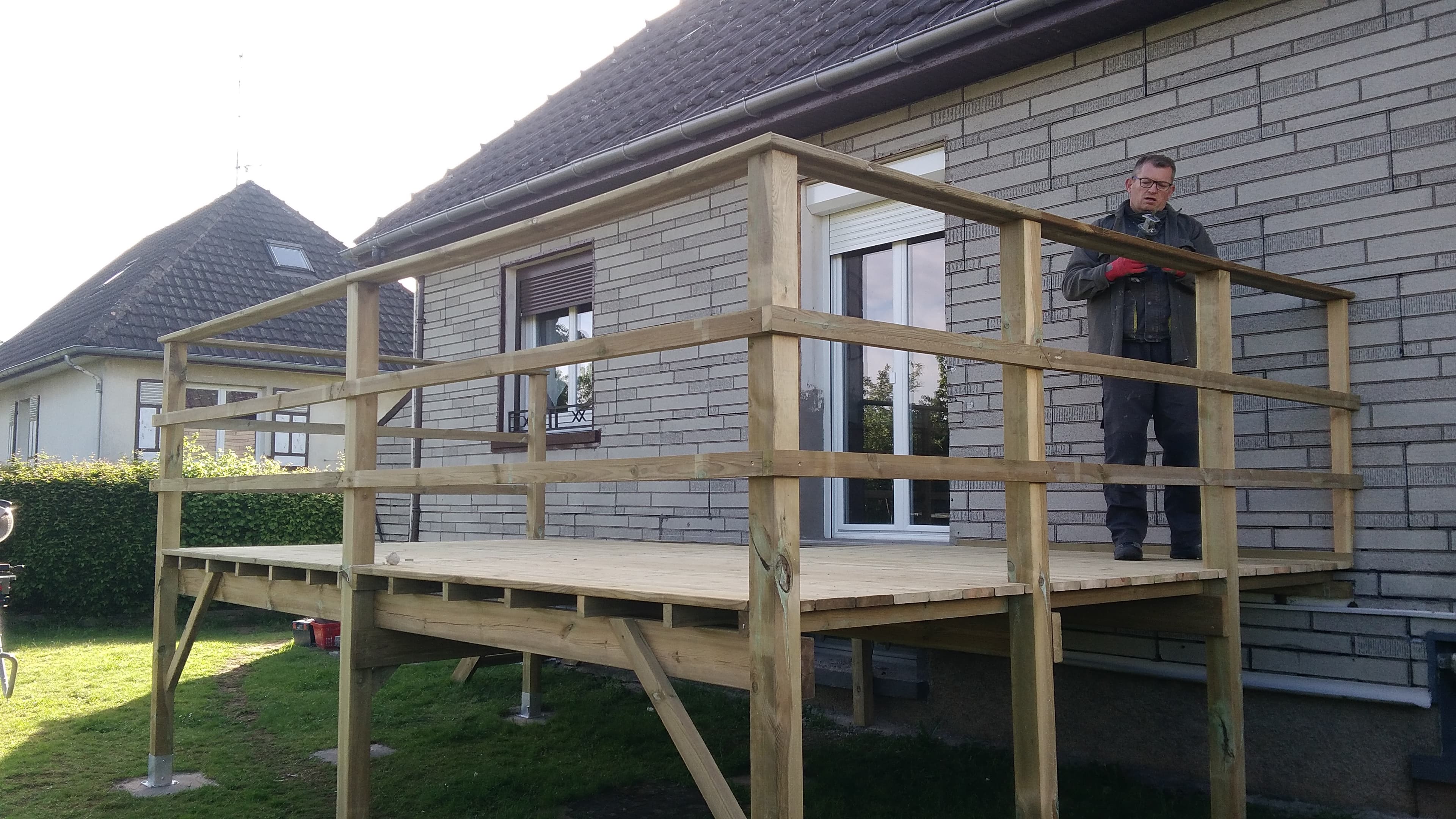 Terrasse bois en cours