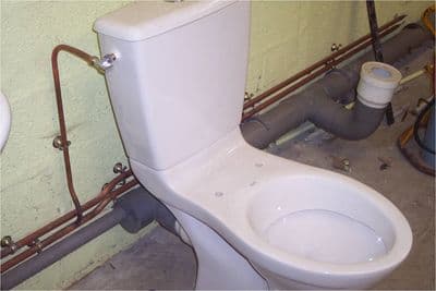 Installation WC cuivre